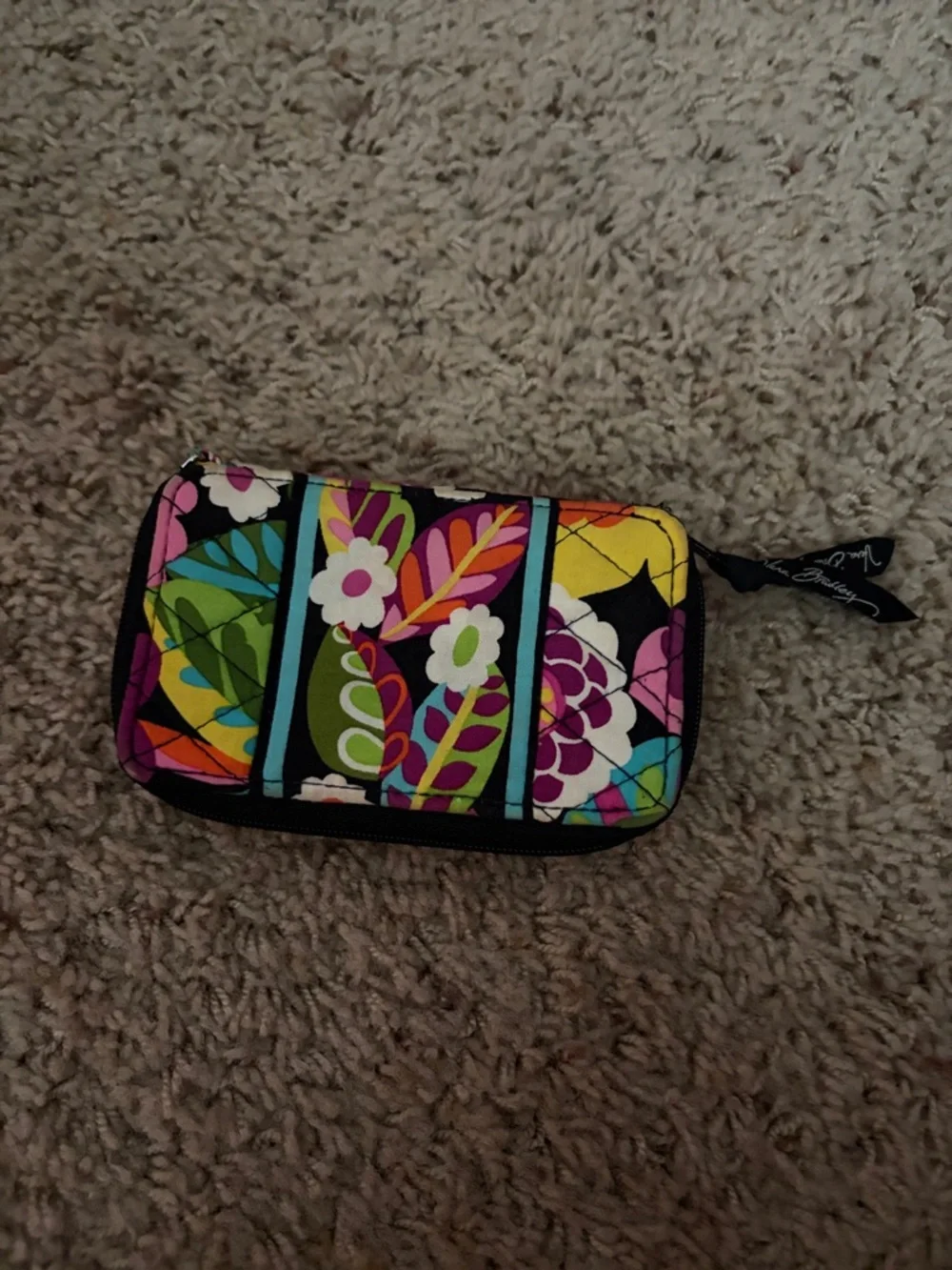 Vera Bradley Vibrant Floral Zip-Around Wallet in Multicolor